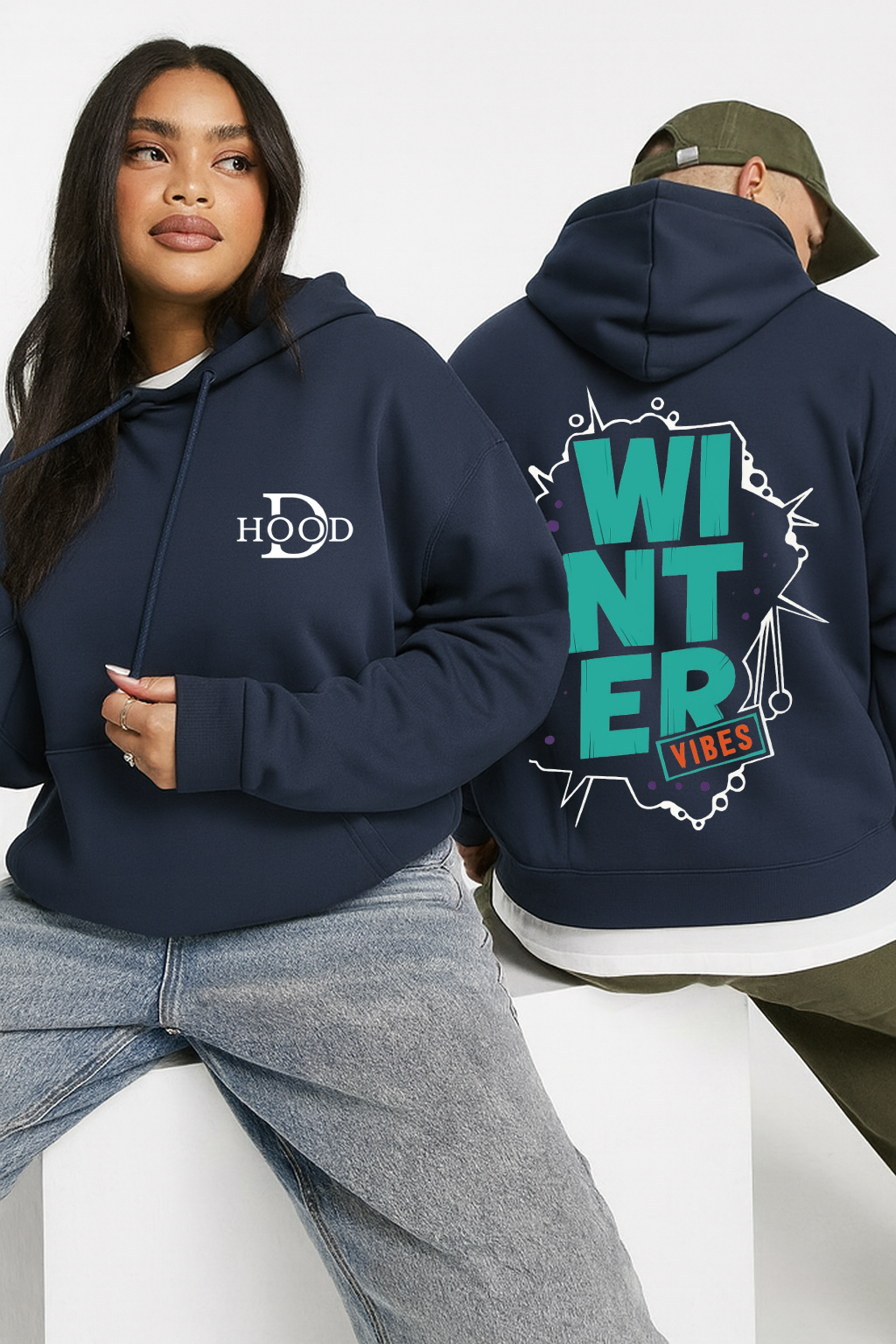 Desi Hood Pure Cotton 450 GSM Unisex Hoodie For Men & Women