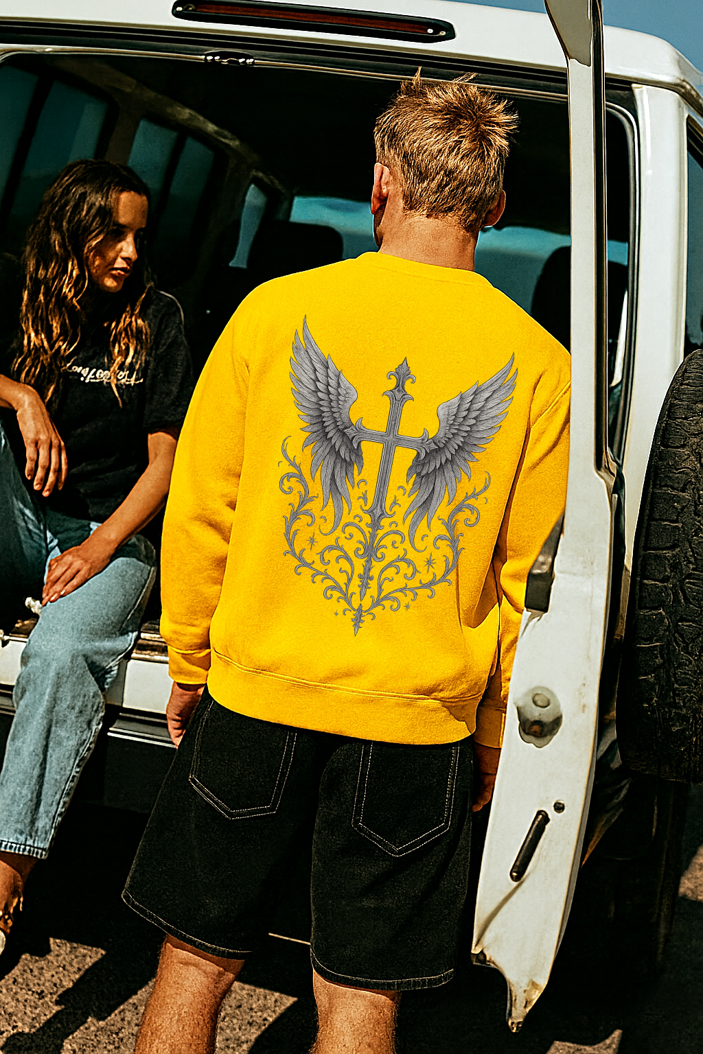 DESI HOOD Printed UNISEX 350 GSM HEAVY FABRIC SWEATSHIRT