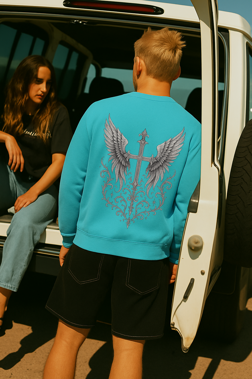 DESI HOOD Printed UNISEX 350 GSM HEAVY FABRIC SWEATSHIRT