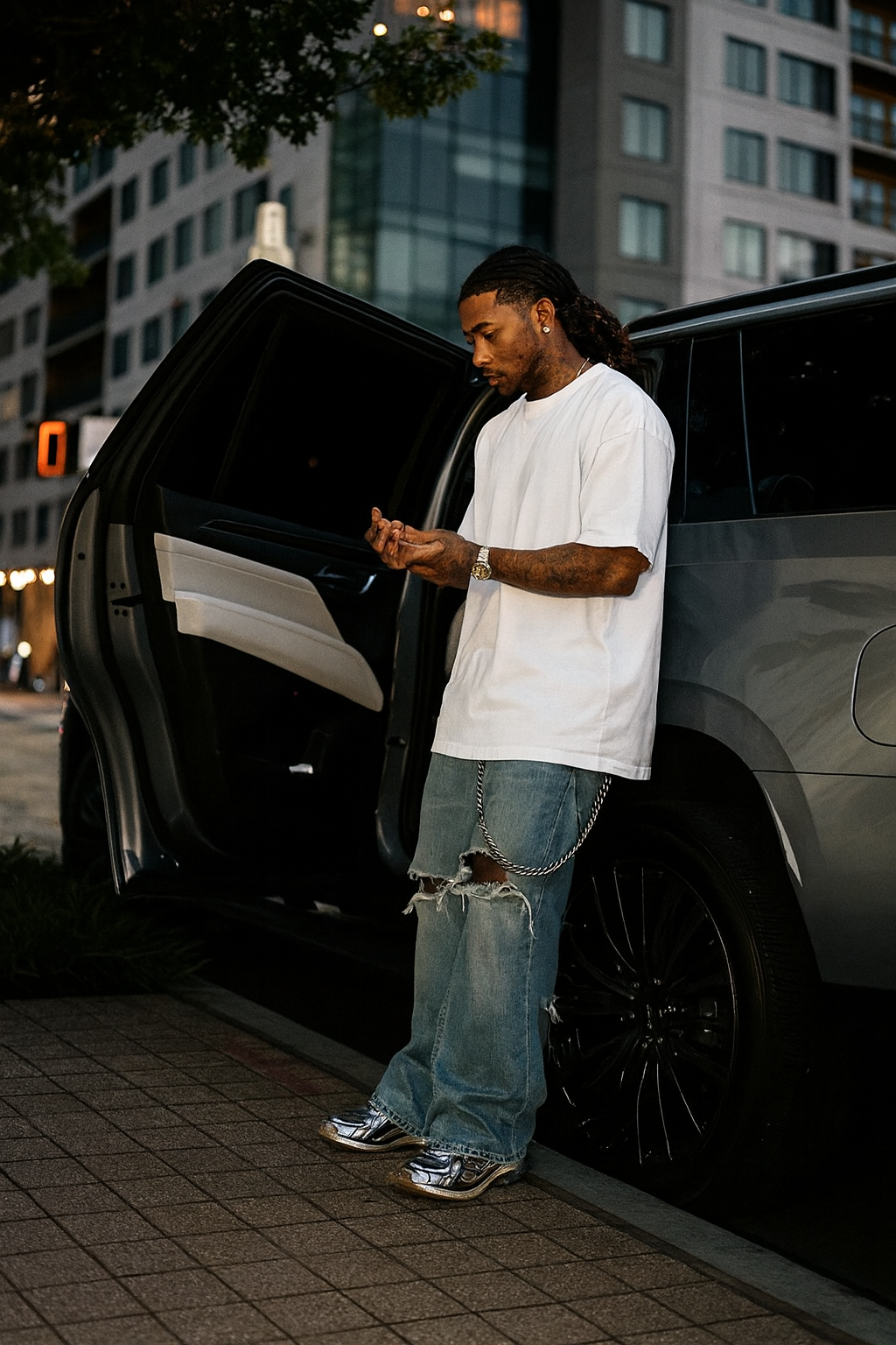 DESI HOOD SOLID UNISEX 240 GSM HEAVY FABRIC OVERSIZE TSHIRT