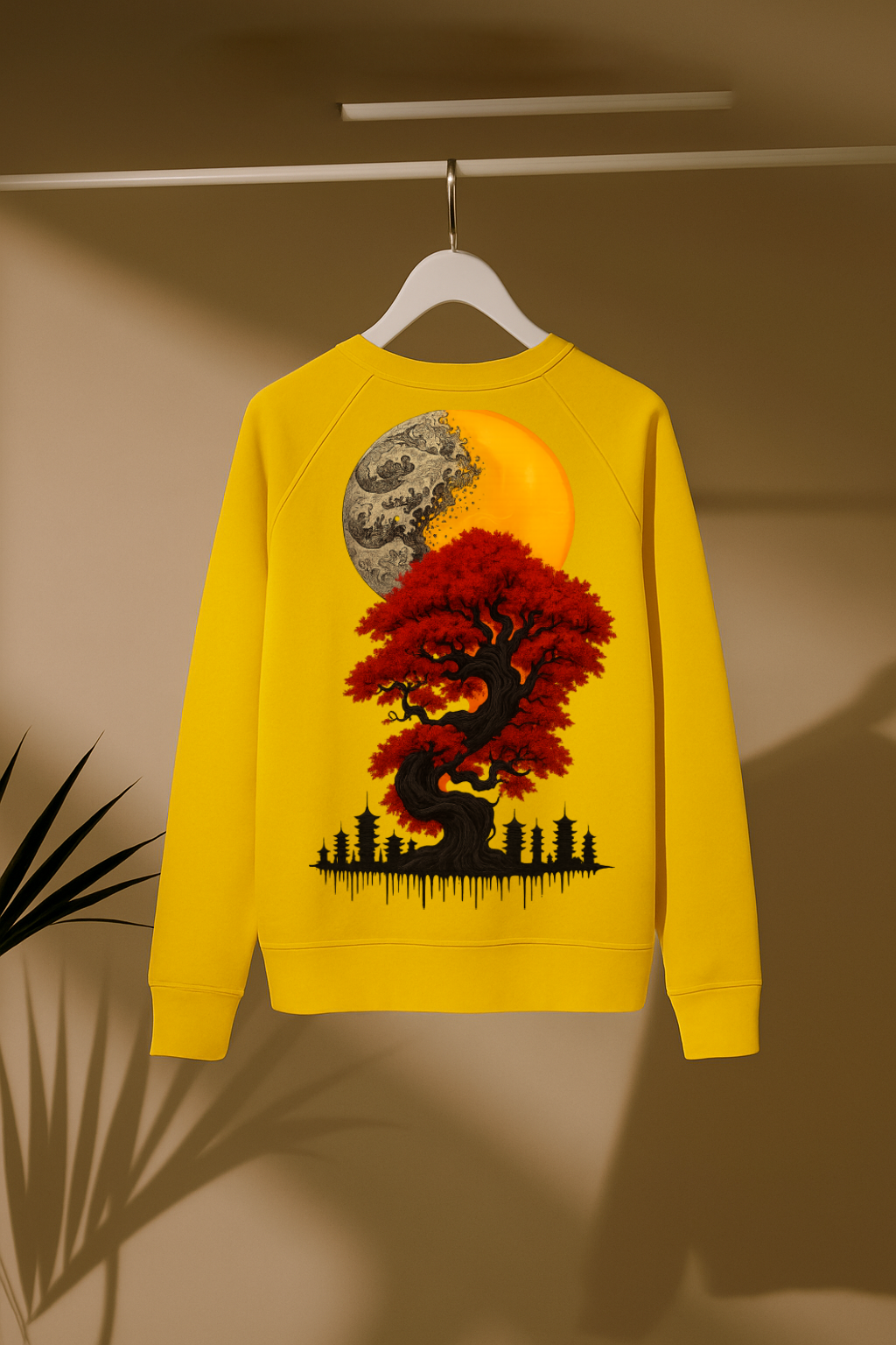 DESI HOOD BONSAI Printed UNISEX 350 GSM HEAVY FABRIC SWEATSHIRT