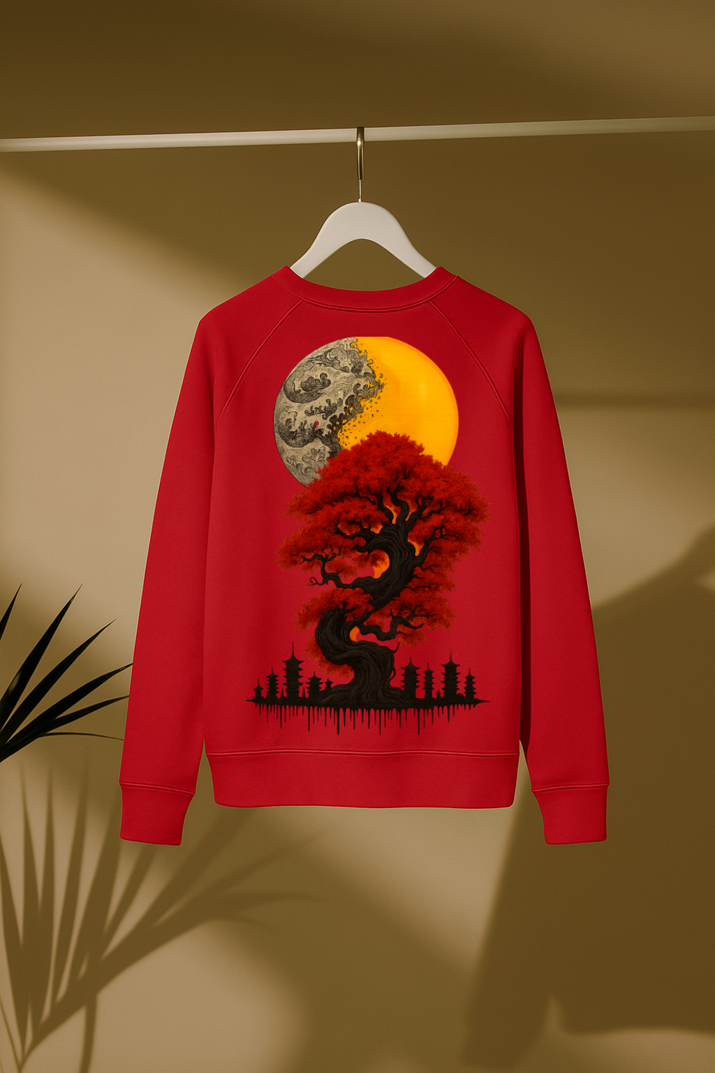 DESI HOOD BONSAI Printed UNISEX 350 GSM HEAVY FABRIC SWEATSHIRT