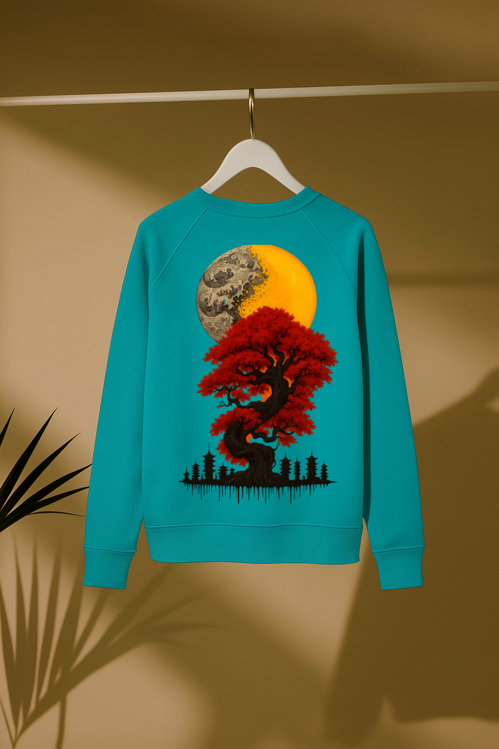 DESI HOOD BONSAI Printed UNISEX 350 GSM HEAVY FABRIC SWEATSHIRT
