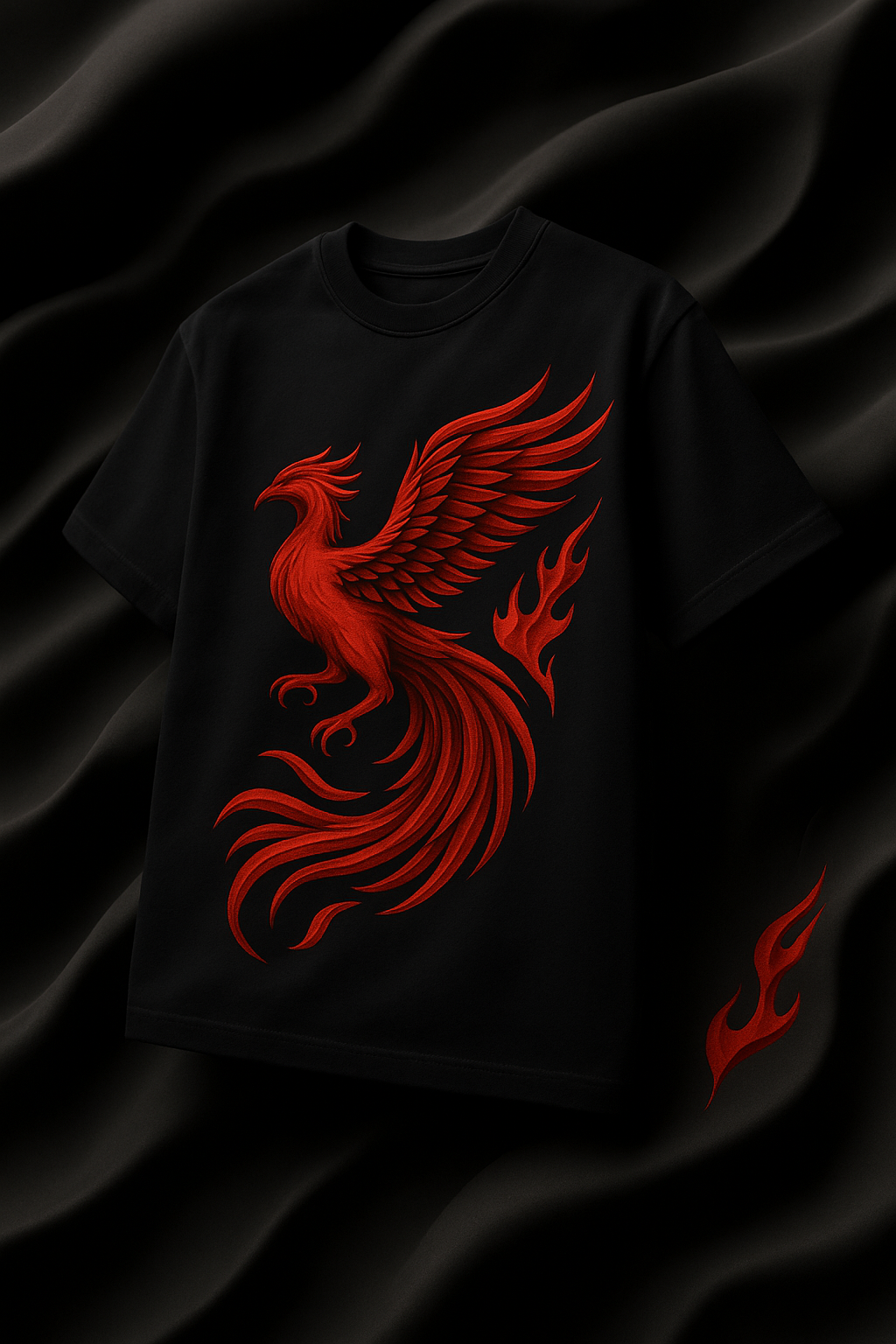 Desi Hood Unisex Phoenix Printed Heavy fabric Oversized T-shirt