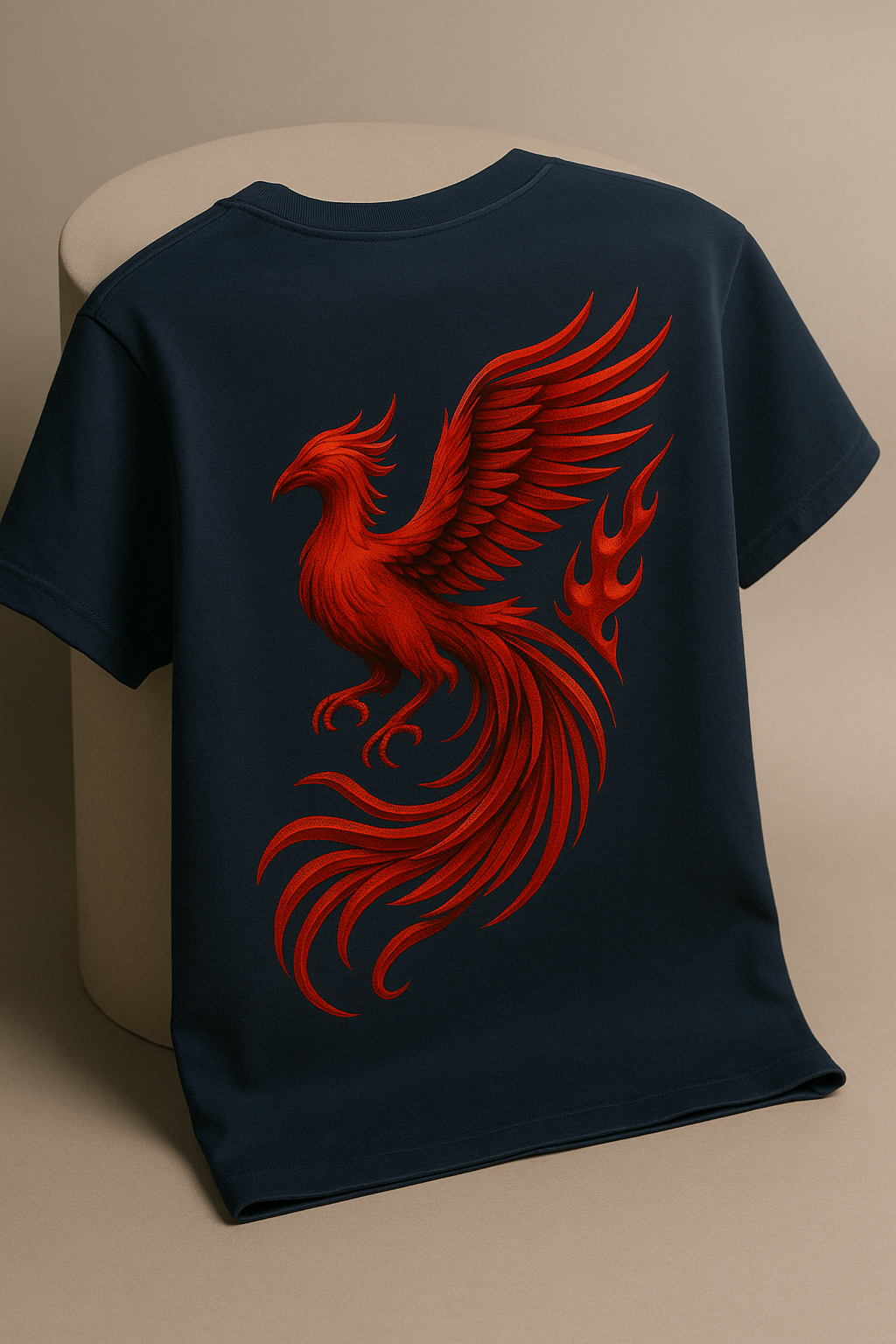 Desi Hood Unisex Phoenix Printed Heavy fabric Oversized T-shirt