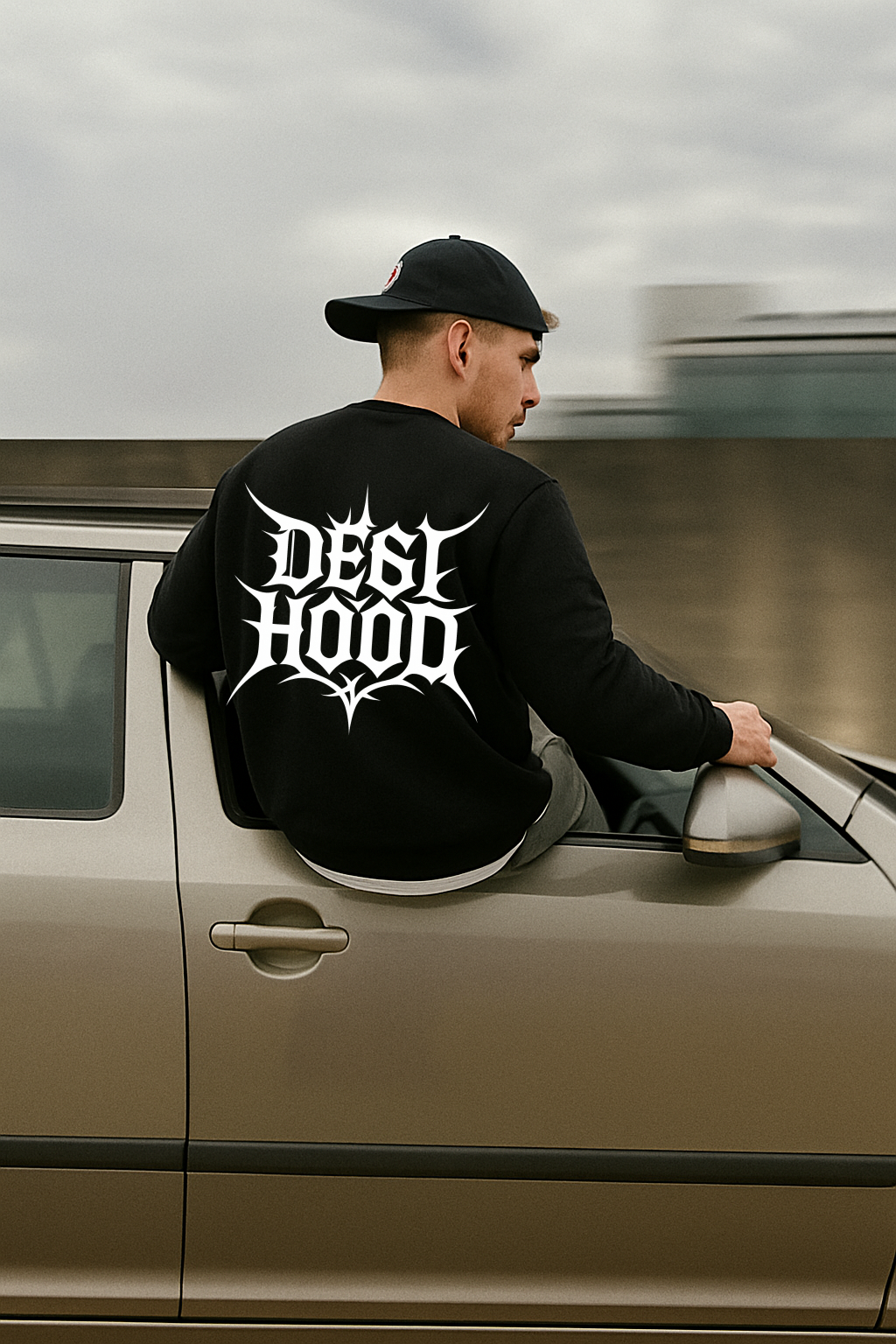 DESI HOOD Printed UNISEX 350 GSM HEAVY FABRIC SWEATSHIRT