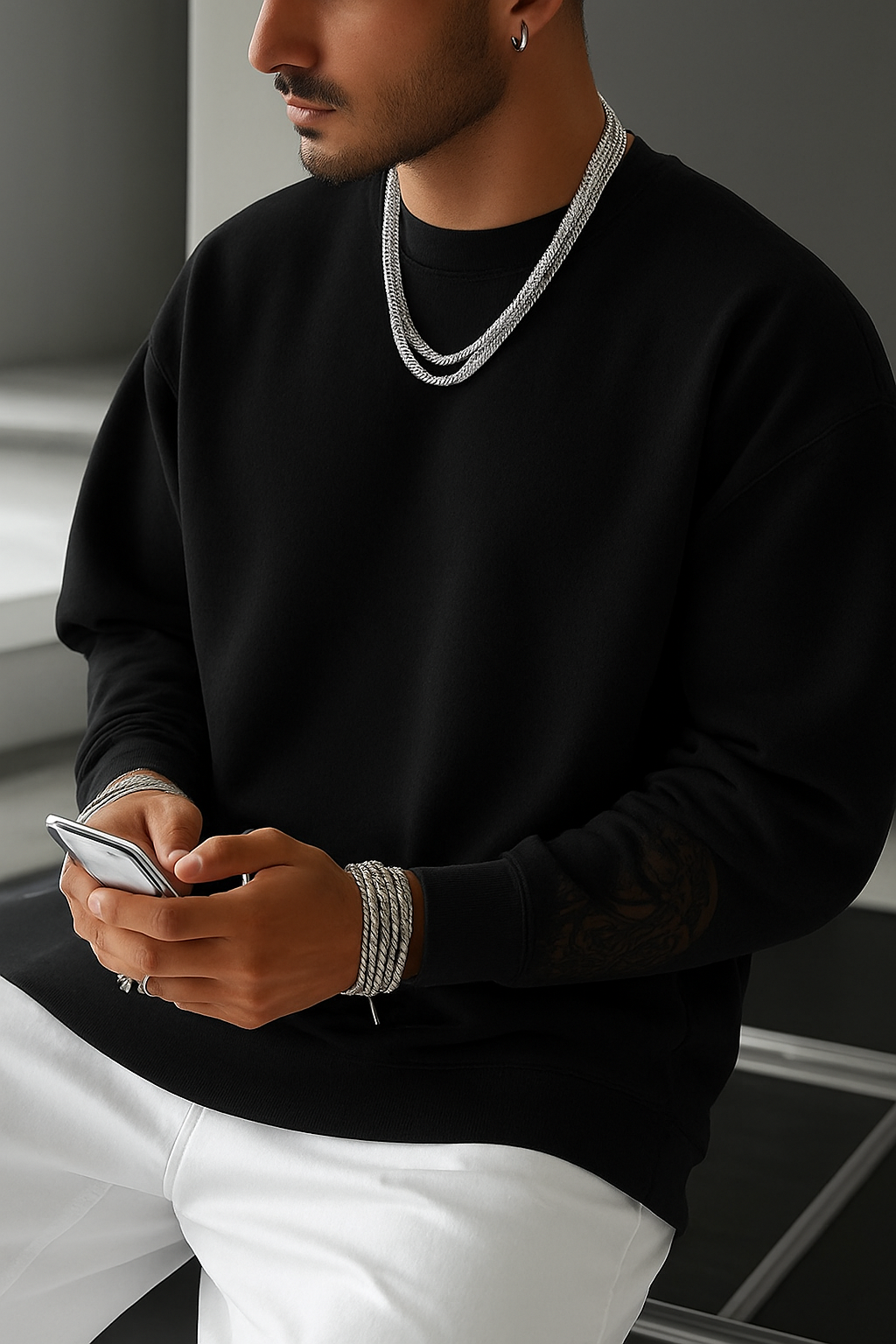 DESI HOOD Printed UNISEX 350 GSM HEAVY FABRIC SWEATSHIRT