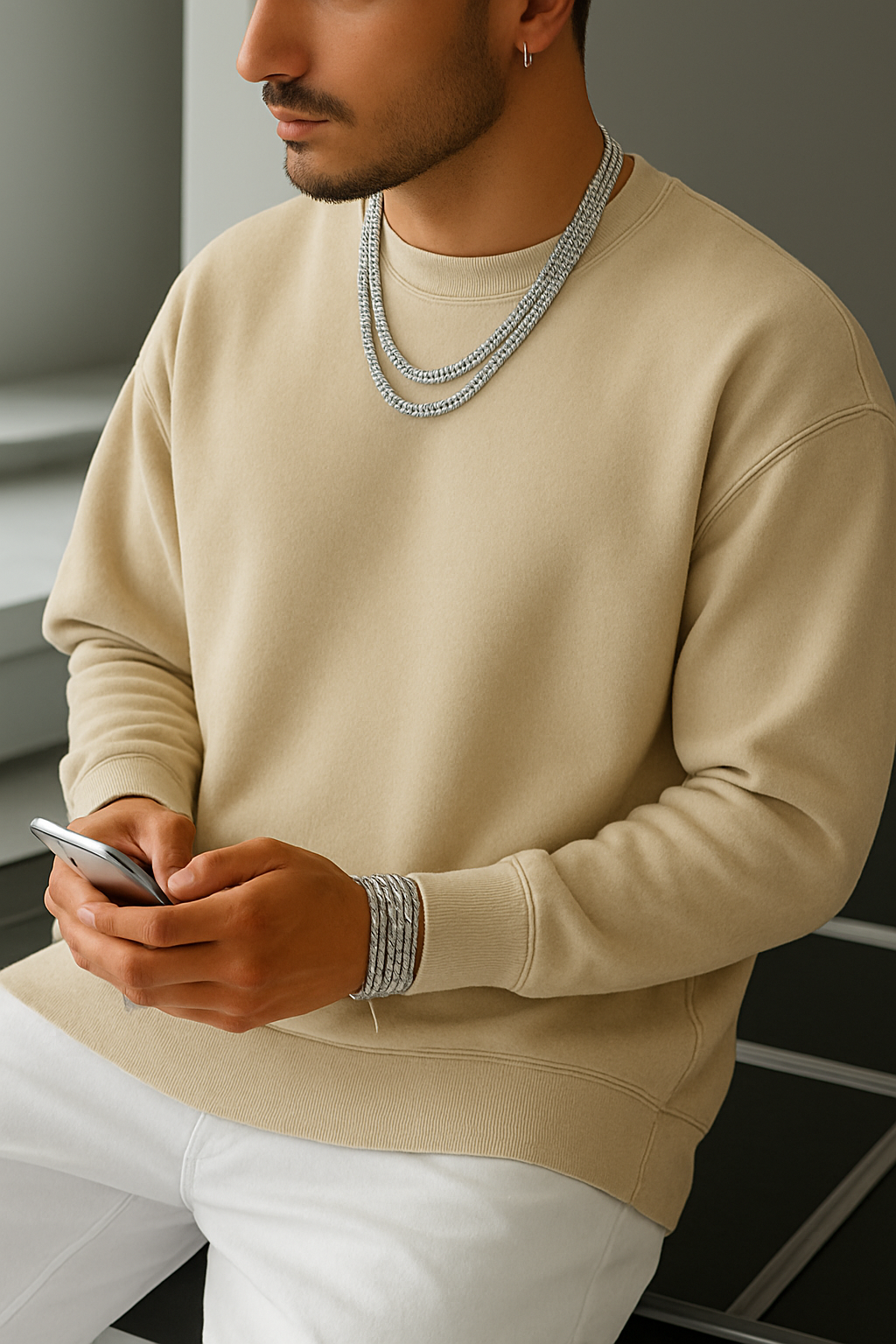 DESI HOOD Printed UNISEX 350 GSM HEAVY FABRIC SWEATSHIRT