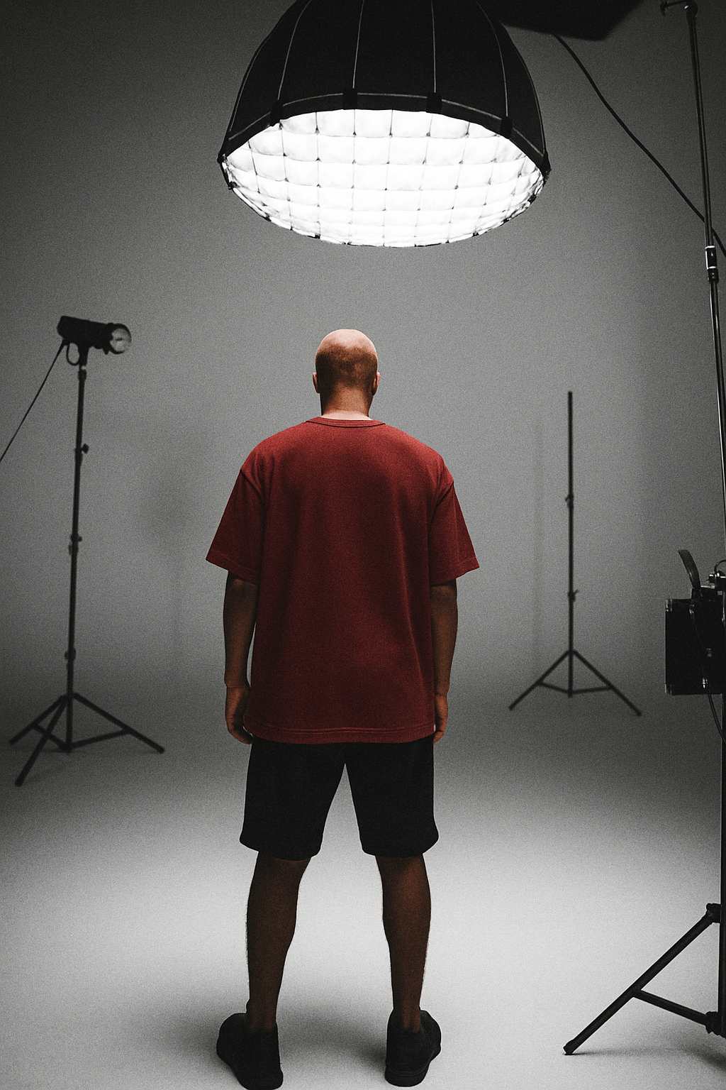 DESI HOOD SOLID UNISEX 240 GSM HEAVY FABRIC OVERSIZE TSHIRT