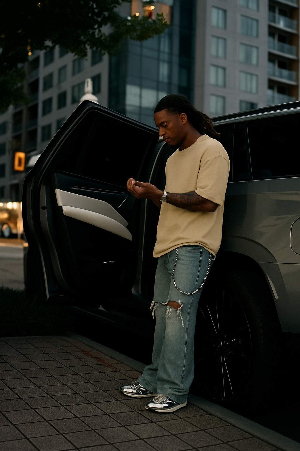 DESI HOOD SOLID UNISEX 240 GSM HEAVY FABRIC OVERSIZE TSHIRT